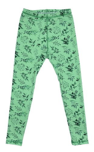 Long Leggings for Kids - Green Mint - For Sport and Everyday