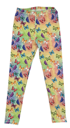 Long Leggings for Kids - Butterflies