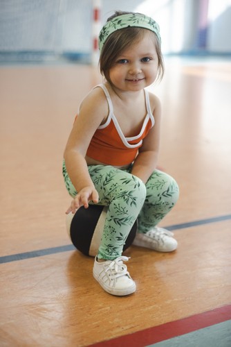 Long Leggings for Kids - Green Mint