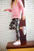 Long Leggings for Kids - Hummingbirds and Flowers