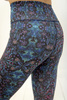 Długie Legginsy z Wysokim Stanem - Neon Splash