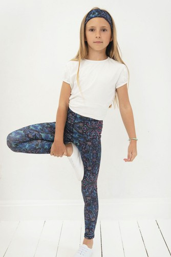 Long Leggings for Kids - Neon Splash