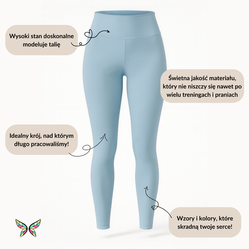 Krótkie Legginsy z Wysokim Stanem - Neon Splash