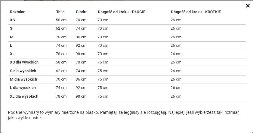 Długie Legginsy z Wysokim Stanem - Cinnamon Muffin